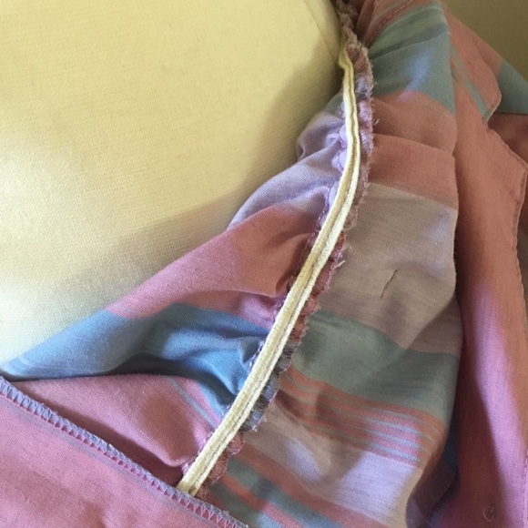 Vintage 70’s 80’s Oops California Pastel Striped Lightweight Jumpsuit - Picture 11 of 12